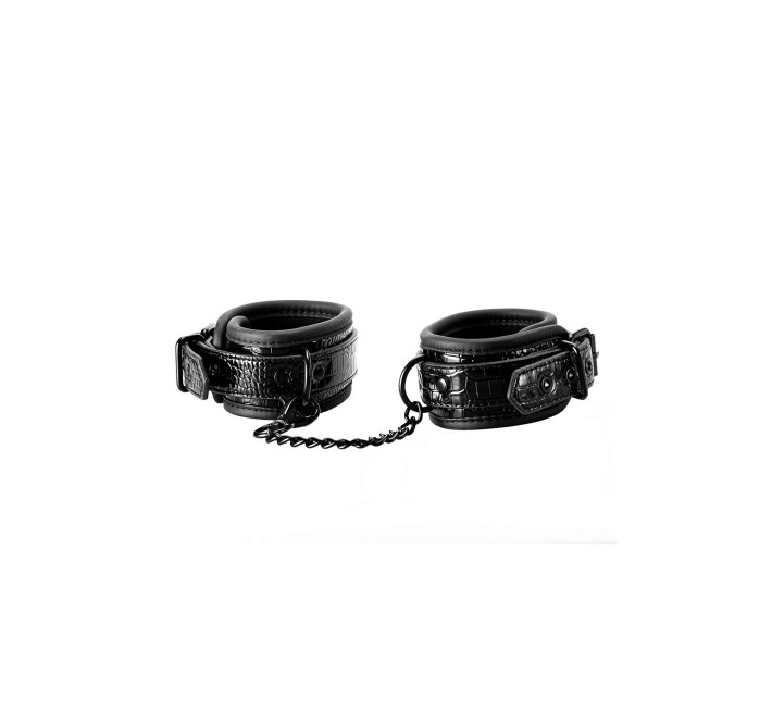 Кайдани Dream toys BLAZE LUXURY ANKLE cuff CROCO BLACK, Черный