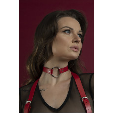 Чокер з кільцем Feral Feelings O-Ring Collar червоний