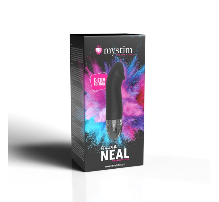 Вібратор з електростимуляцією Mystim Real Deal Neil Black Edition