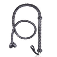 Батіг довгий DS Fetish Whip Long Heart Black