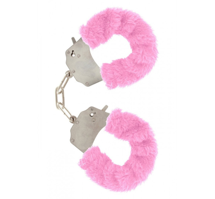 Наручники з хутром Toy Joy Furry fan cuffs Рожеві
