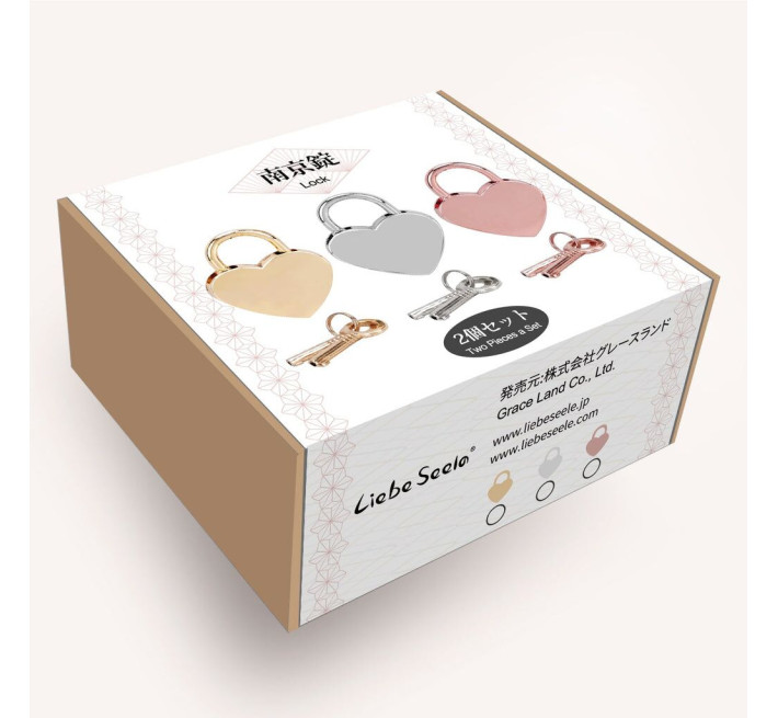 Замочек Liebe Seele Heart Shape Padlock Silver (2 шт)