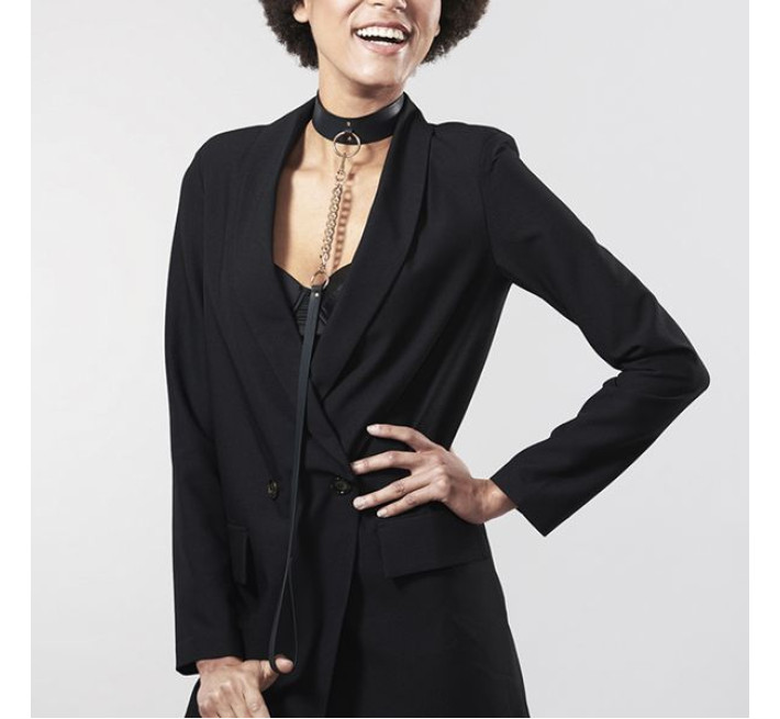 Чокер Bijoux Indiscrets MAZE Wide Chocker Черный