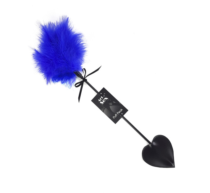 Щекоталка со шлепалкой Пика Art of Sex – Puff Peak, синяя