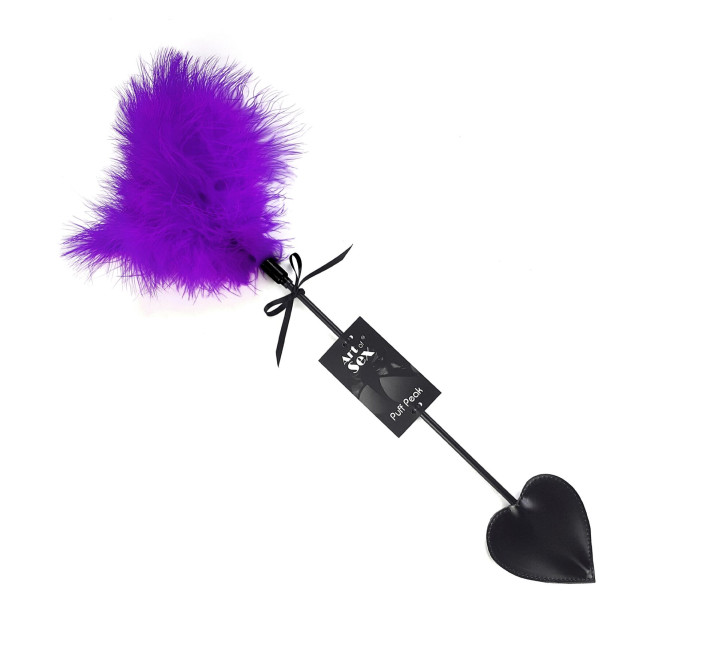 Щекоталка со шлепалкой Пика Art of Sex – Puff Peak, фиолетовая