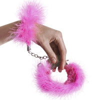 Наручники металеві з оздобленням Adrien Lastic Handcuffs Рожеві Наручники металеві з оздобленням Adrien Lastic Handcuffs Рожеві
