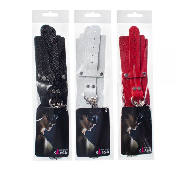 Наручники sLash Leather Dominant Hand Cuffs, Black