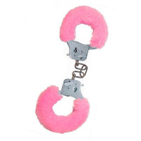 Наручники з хутром Toy Joy Furry fan cuffs Рожеві