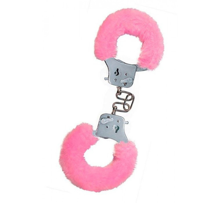 Наручники з хутром Toy Joy Furry fan cuffs Рожеві