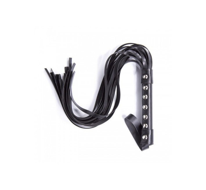 Флогер з шипами DS Fetish Studded flogger black, 55 см