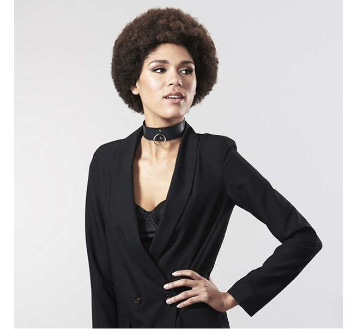 Чокер Bijoux Indiscrets MAZE Wide Chocker Черный