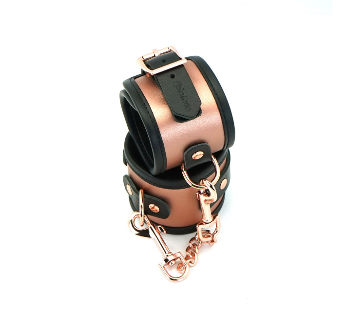 Наручники Liebe Seele Rose Gold Memory Wrist Cuff, натуральная кожа, розовое золото