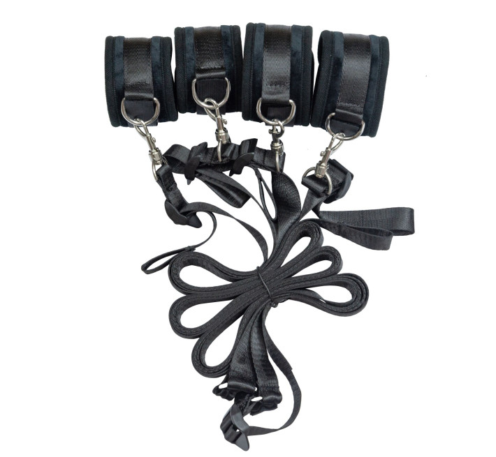 Розтяжка на ліжко Punishment - 5-Piece Bed Restraint Kit - Black