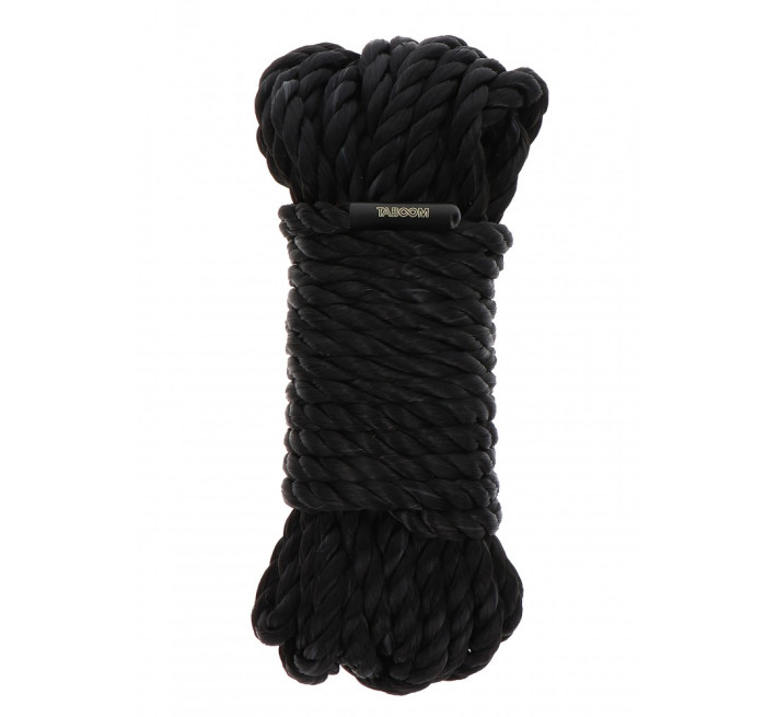 Бондажна мотузка Taboom Bondage Rope, 10 м х 7 мм, чорна