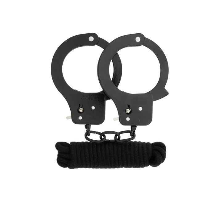 Набір Dreamtoys Bondx Metal Cuffs & Love Rope Set Чорний