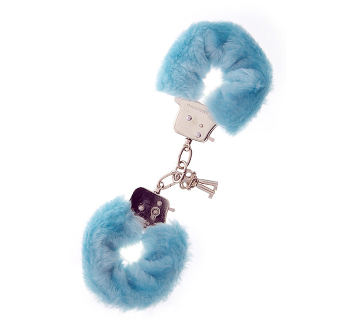 Наручники Dreamtoys Metal Handcuff with Plush Сині