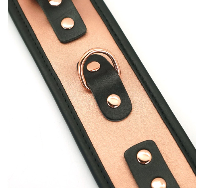 Наручники Liebe Seele Rose Gold Memory Wrist Cuff, натуральная кожа, розовое золото