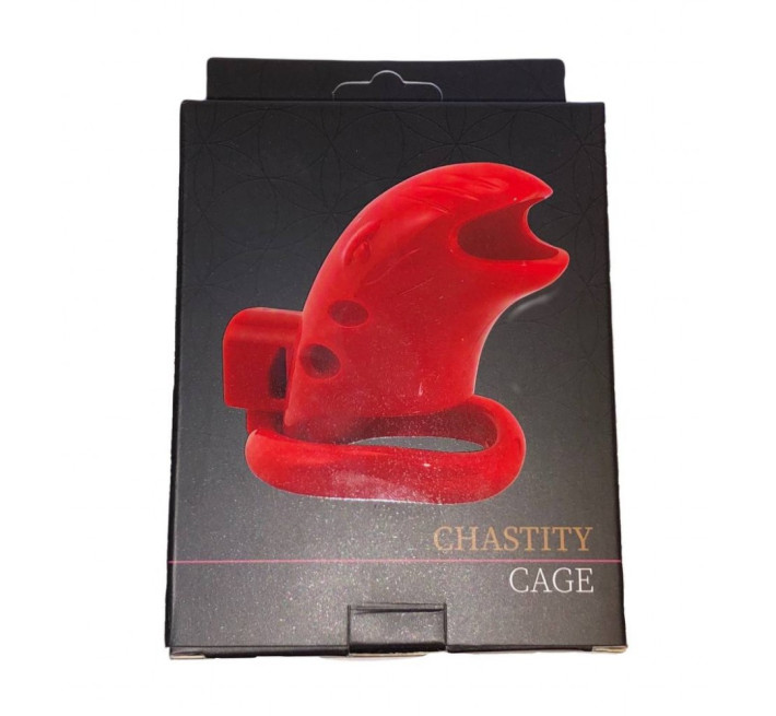 Пояс вірності з трьома кільцями Loveshop Runye Chastity cage фіолетовий