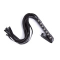 Флогер з шипами DS Fetish Studded flogger black, 55 см