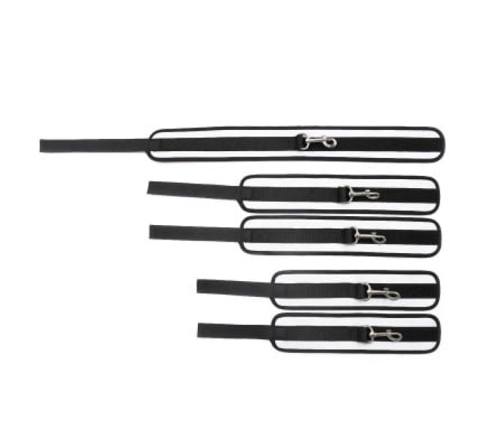 Розпірка з фіксаторами на руки та ноги DS Fetish, чорно-сіра, 57 см