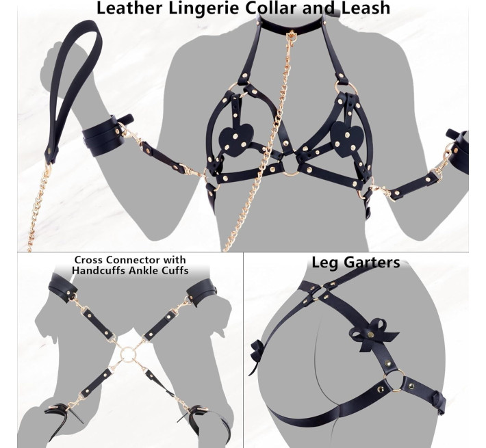 БДСМ-набір LOCKINK YEAHWOW Forced Nadu pose correction set