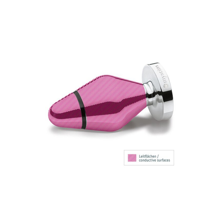 Металева анальна пробка Mystim Big John для електростимулятора, діаметр 6,5 см