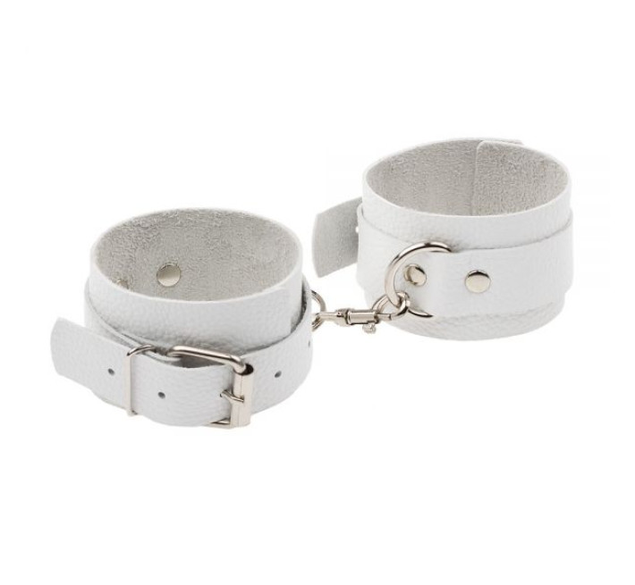 Наручники sLash Leather Standart Hand Cuffs, White