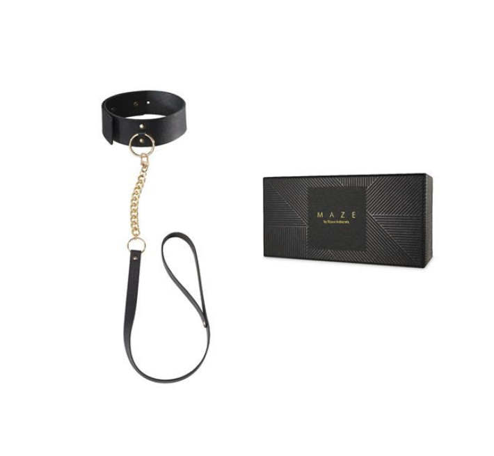 Чокер Bijoux Indiscrets MAZE Wide Chocker Черный