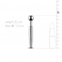 Порожнистий уретральний стимулятор Sinner Gear Unbendable - Hollow Penis Plug, довжина 7,5см, діаметр 12мм