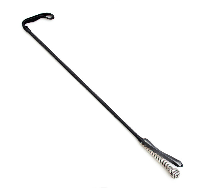 Батіг з діамантами DS Fetish Whip diamond black 73 см