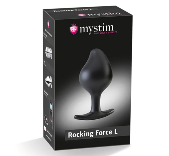 Силиконовая анальная пробка Mystim Rocking Force L для электростимулятора