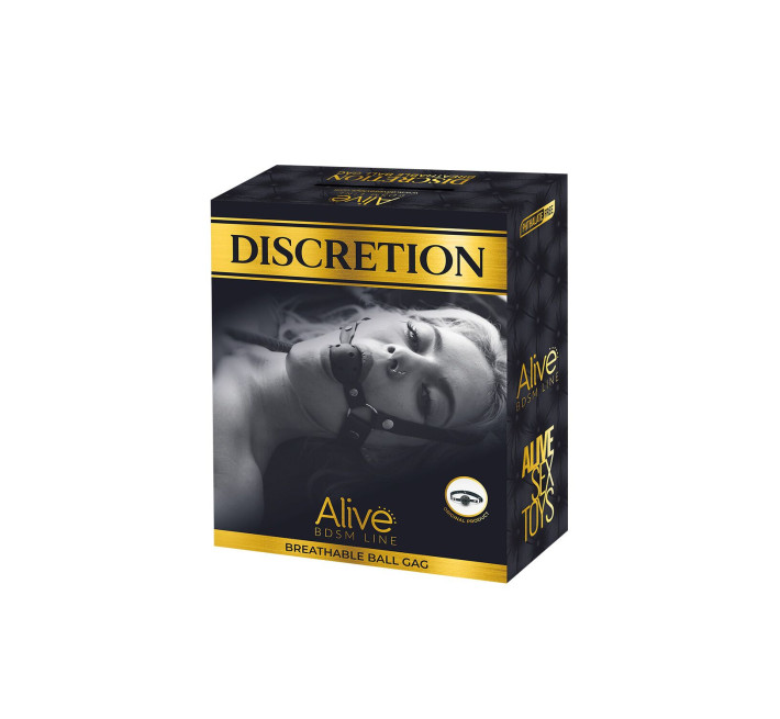 Повітропроникний кляп Alive Discretion Red