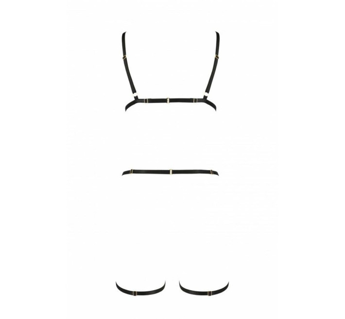 Портупея-стрепы на все тело Passion Exclusive Indica black L/XL