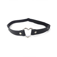 Гартер на ногу Серце з натуральної шкіри Art of Sex - Terri 1шт, колір Чорний Гартер на ногу Серце з натуральної шкіри Art of Sex - Terri 1шт, колір Чорний