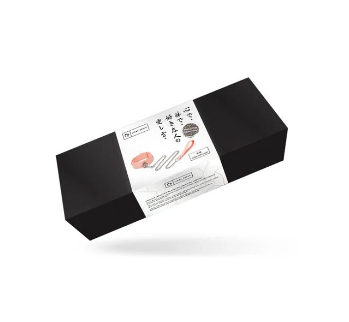 Ошейник с поводком Liebe Seele Dark Candy Pink Collar with Leash