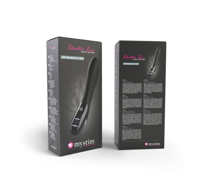Вібратор із електростимуляцією Mystim Electric Eric eStim Міостимулятор Чорний