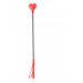 Стек DS Fetish Crop heart red, 63 см