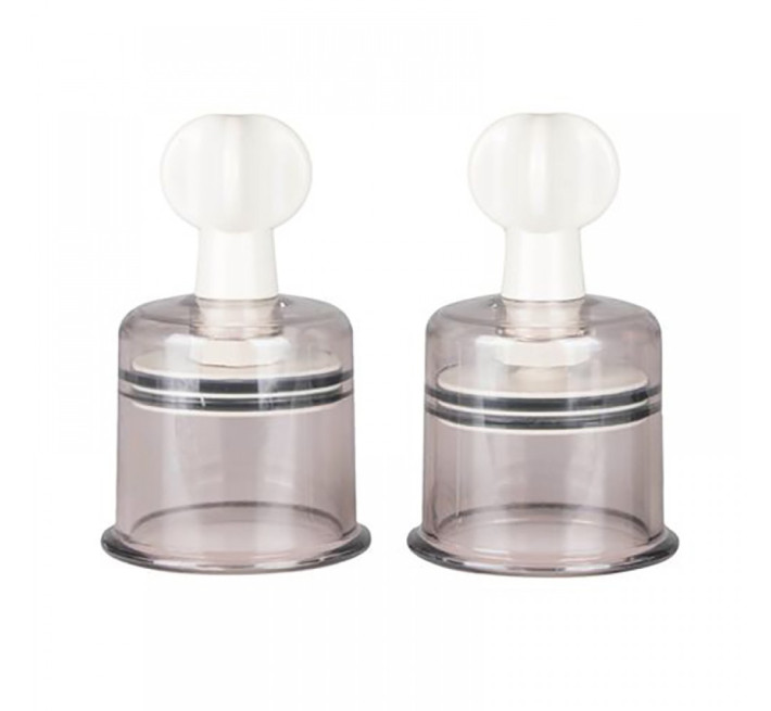 Вакуумні затискачі для сосків EasyToys Large nipple suckers 2 шт