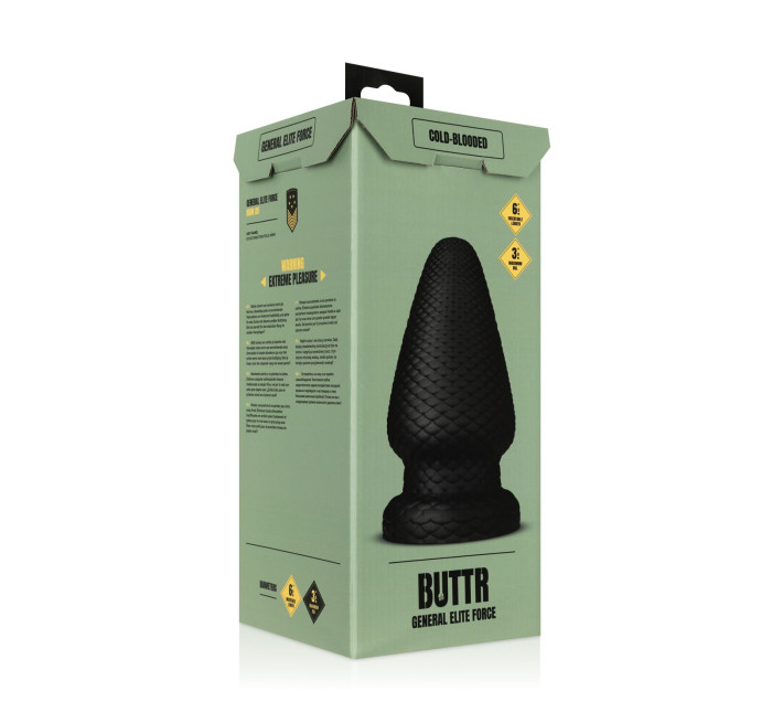 Анальна пробка BUTTR - Cold Blooded Scaled Butt Plug