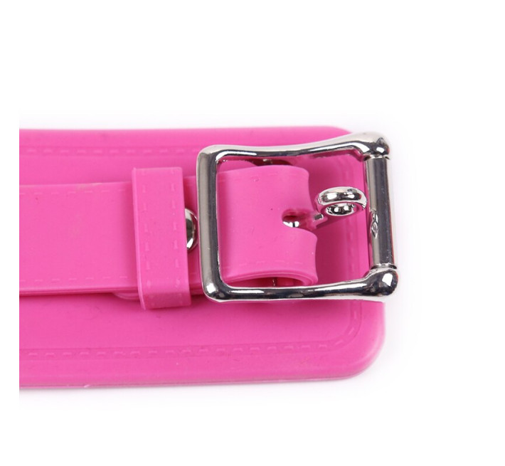 Силіконові наручники DS Fetish Silicone hand cuff pink
