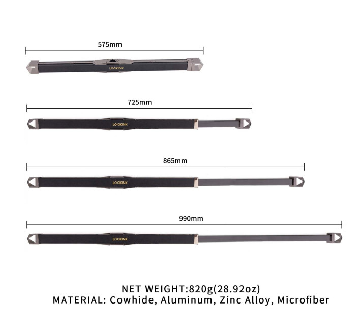 Фіксатор-розпірка LOCKINK Adjustable Spreader Bar Set - Black