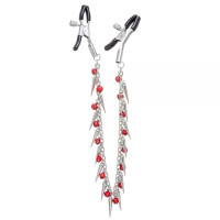 Зажимы на соски Lucky Bay Nipple play Chain Red Bell and Spike