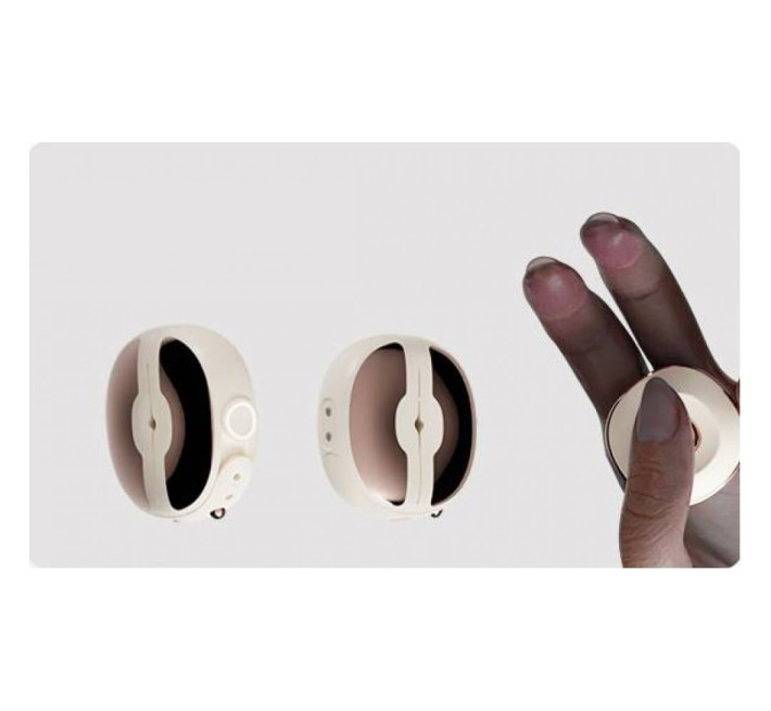 Зажимы на соски с вибрацией и пультом управления Qingnan No.3 Бежевые