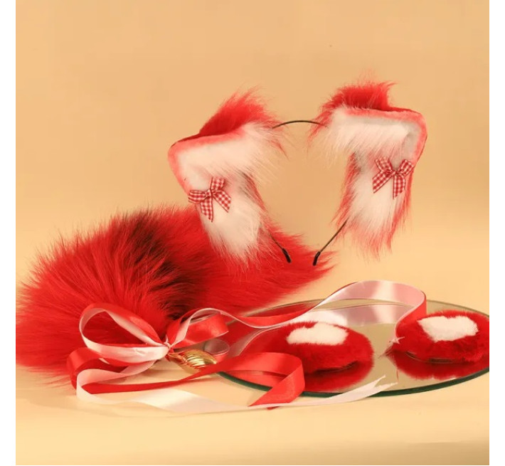 Набор Лисичка , 3 предмета (ушки, пестисы, анальный хвост) Lockink