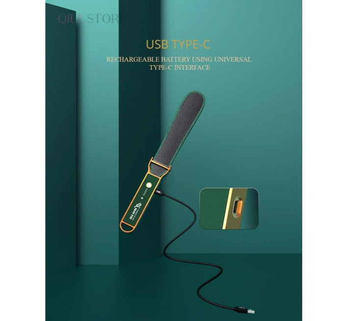 Паддл з електростимуляцією та додатком Lockink Qiui Smart Beat Pat, шкіряний, зелений