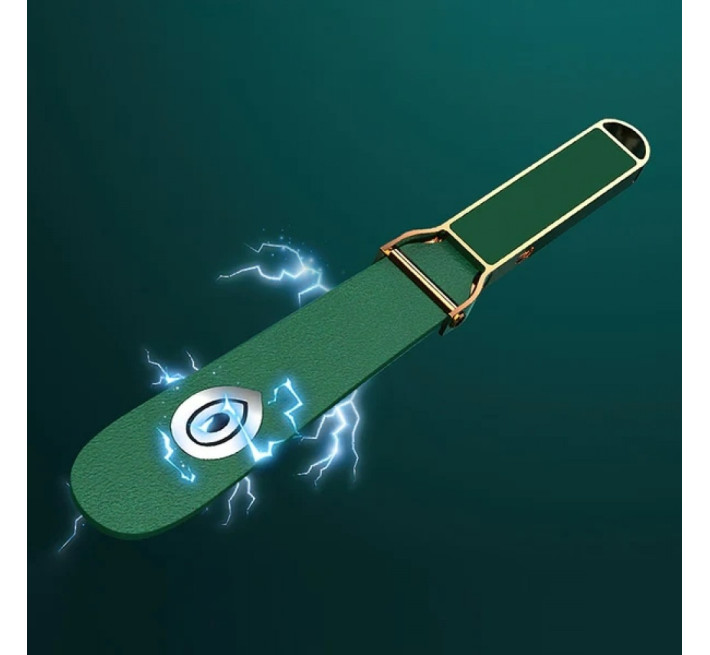 Паддл з електростимуляцією та додатком Lockink Qiui Smart Beat Pat, шкіряний, зелений