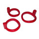 Пояс вірності з трьома кільцями Loveshop Runye Chastity cage червоний