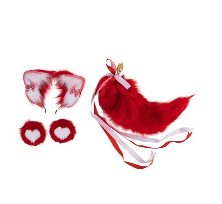 Набор Лисичка , 3 предмета (ушки, пестисы, анальный хвост) Lockink