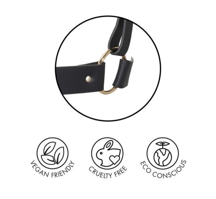 Портупея Bijoux Indiscrets MAZE X Harness Чорна