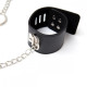 Система фіксації DS Fetish Neck collar and hogtie restraints with chain чорна